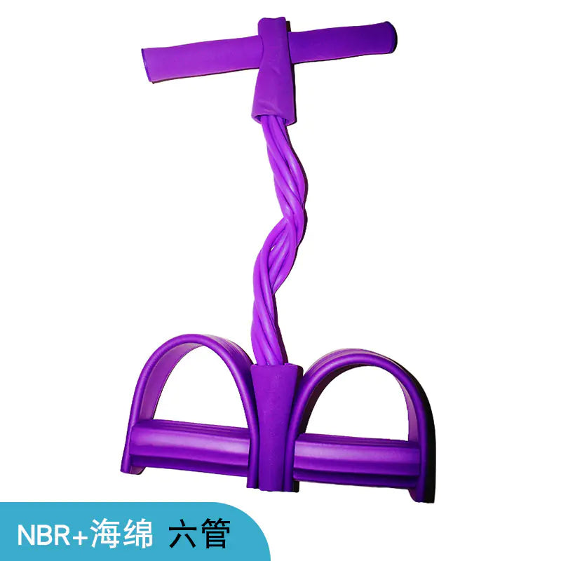 Resistance Band Trainer with Foot Pedals
