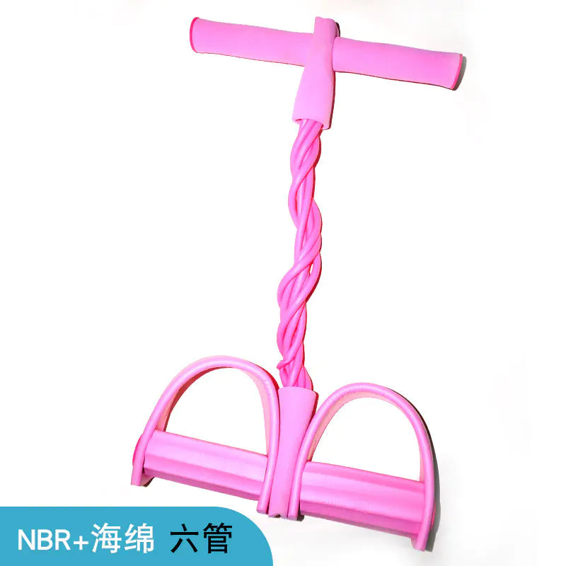Resistance Band Trainer with Foot Pedals
